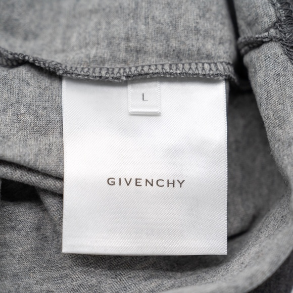 size L Givenchy Floral Graphic Faded Grey T-Shirt - Picture 5 of 6